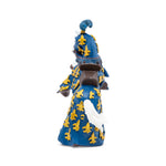 Cheval du prince Philippe bleu Papo en PVC, Collection Médiéval, jouet éducatif idéal pour enfants et collectionneurs
