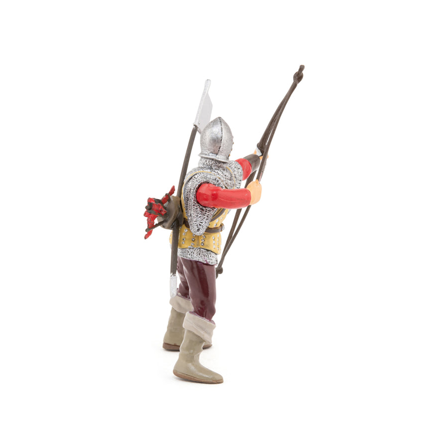 Archer rouge Papo en PVC, Collection Médiéval, jouet éducatif idéal pour enfants et collectionneurs