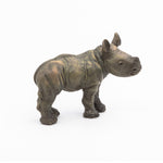 Figurine Bébé rhinocéros Papo en PVC, thème savane, Collection Animaux sauvages, jouet éducatif idéal pour enfants et collectionneurs