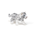 Figurine Bébé tigre blanc Papo en PVC, thème félins, Collection Animaux sauvages, jouet éducatif idéal pour enfants et collectionneurs