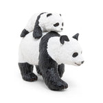Panda et son bébé Papo en PVC, Collection Animaux sauvages, jouet éducatif idéal pour enfants et collectionneurs