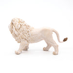 Figurine Lion blanc Papo en PVC, thème félins, Collection Animaux sauvages, jouet éducatif idéal pour enfants et collectionneurs