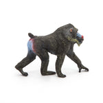 Figurine Mandrill Papo en PVC, thème savane, Collection Animaux sauvages, jouet éducatif idéal pour enfants et collectionneurs