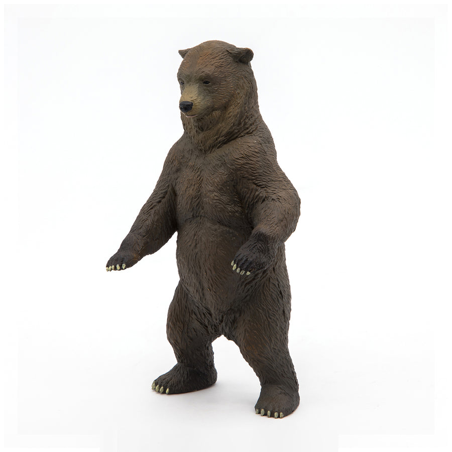 Figurine Grizzly Papo en PVC, thème forêt, Collection Animaux sauvages, jouet éducatif idéal pour enfants et collectionneurs