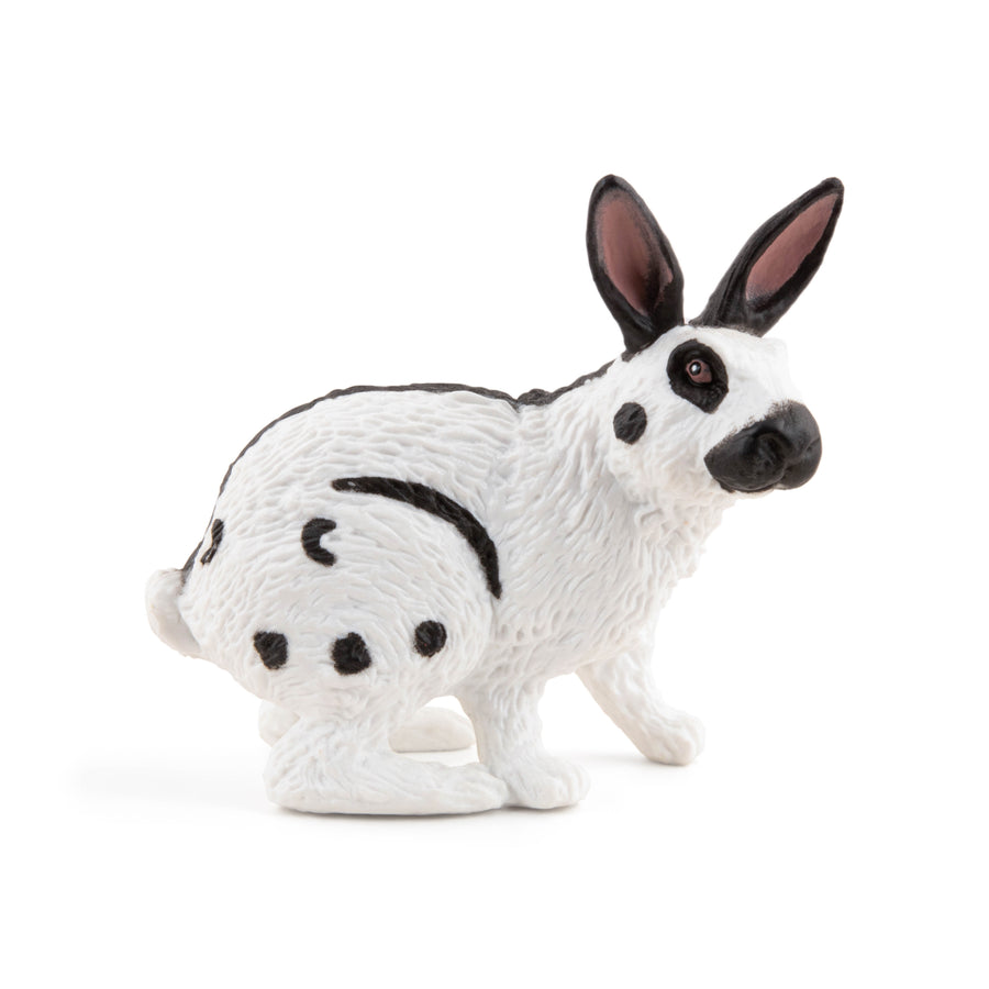 Figurine Lapin papillon Papo en PVC, thème basse-cour, Collection Vie à la ferme, jouet éducatif idéal pour enfants et collectionneurs