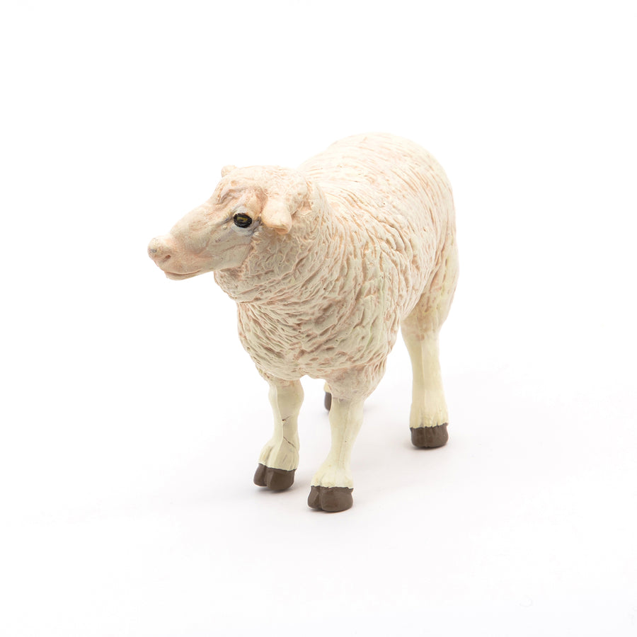 Brebis Papo en PVC, Collection Vie à la ferme, jouet éducatif idéal pour enfants et collectionneurs