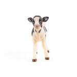 Figurine Veau noir et blanc Papo en PVC, Collection Vie à la ferme, jouet éducatif idéal pour enfants et collectionneurs