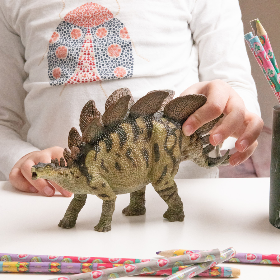 Stégosaure Papo en PVC, Collection Dinosaures, jouet éducatif idéal pour enfants et collectionneurs